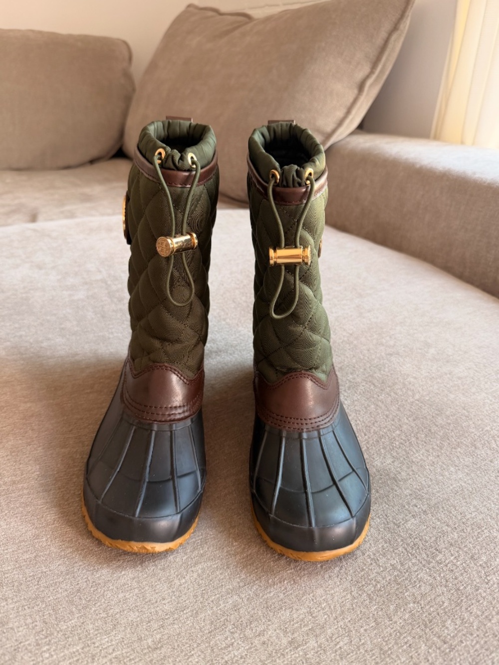 Tory Burch Quilted Duck Boots – Size 7 – New Without Tags